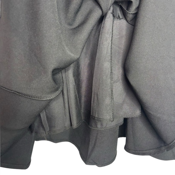 Old Money Grunge Black Belted Bow Accent Mini Dress Size Large - Picture 8 of 12